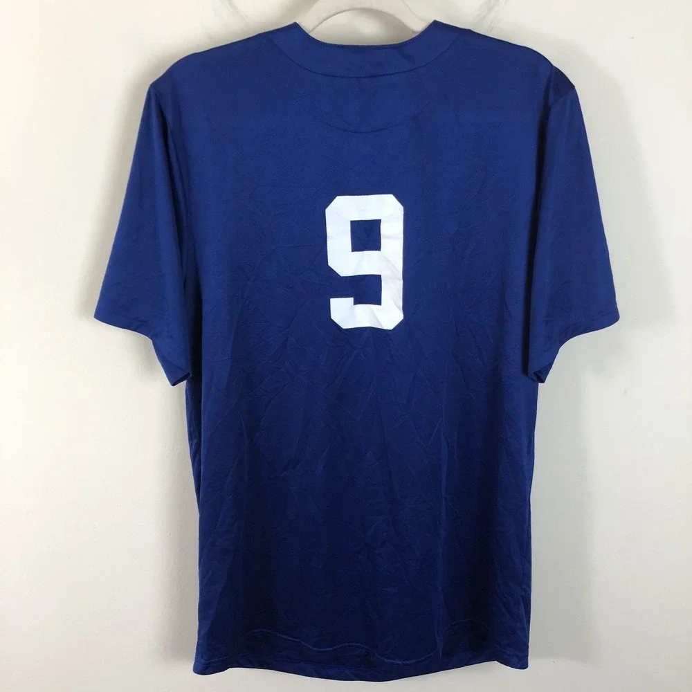 Nike MLB Los Angeles Dodgers Pullover #9 Baseball Jersey Men's Sz M Blue White